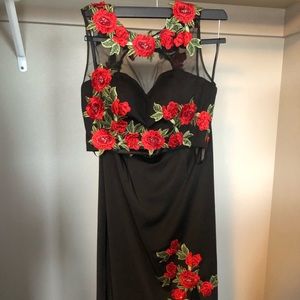 Two piece prom dress